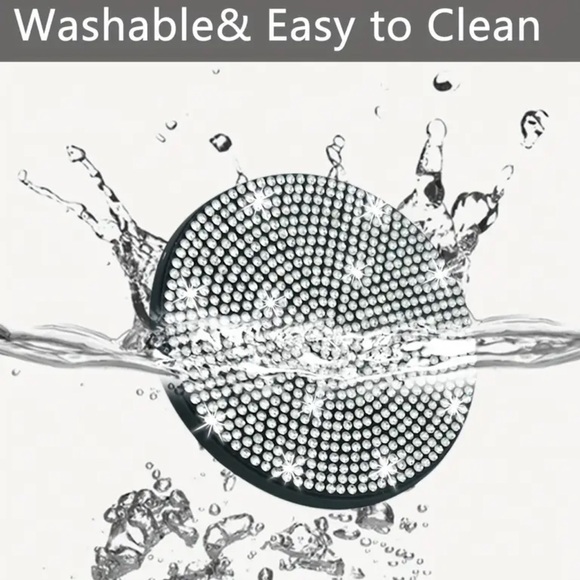 2pcs Bling Silver Car Cup Holder Coaster - Picture 4 of 5